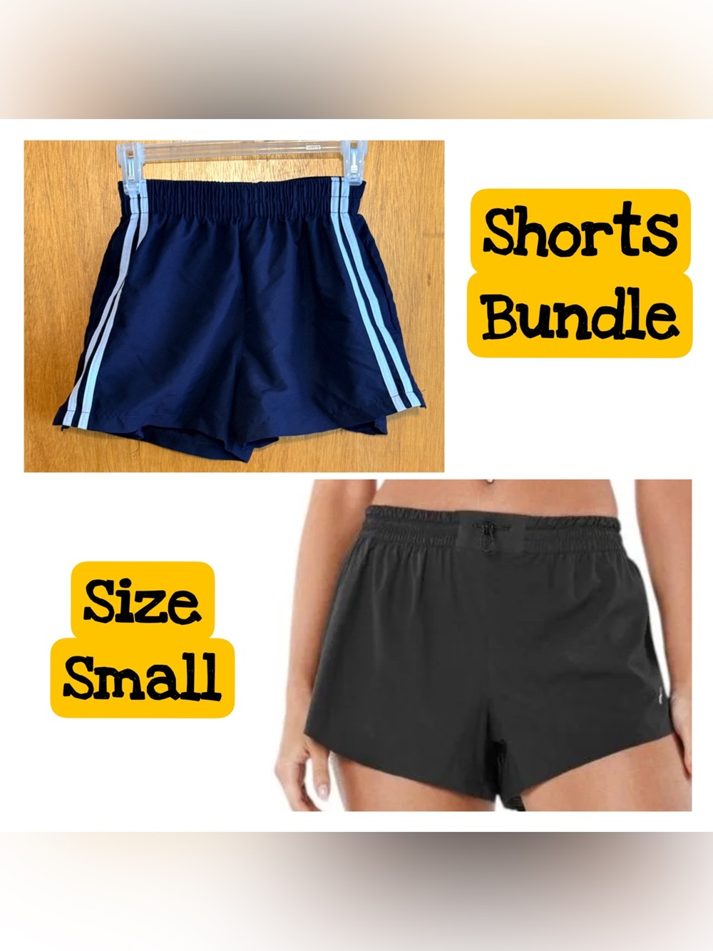 Women’s Black Athletic Shorts Bundle sz S Like New